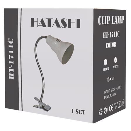 ไฟอ่านหนังสือ HATASHI HT-1711 C สีขาว/เงิน_4