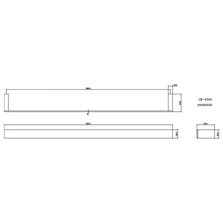 ราวแขวนผ้า CB-6304 สเตนเลส_1
