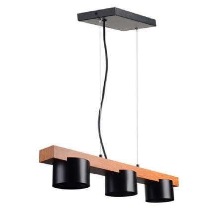ไฟช่อ L&E MODERN 01-02753 คริสตัล/โลหะ สีดำ/ทอง 3 หัว_0