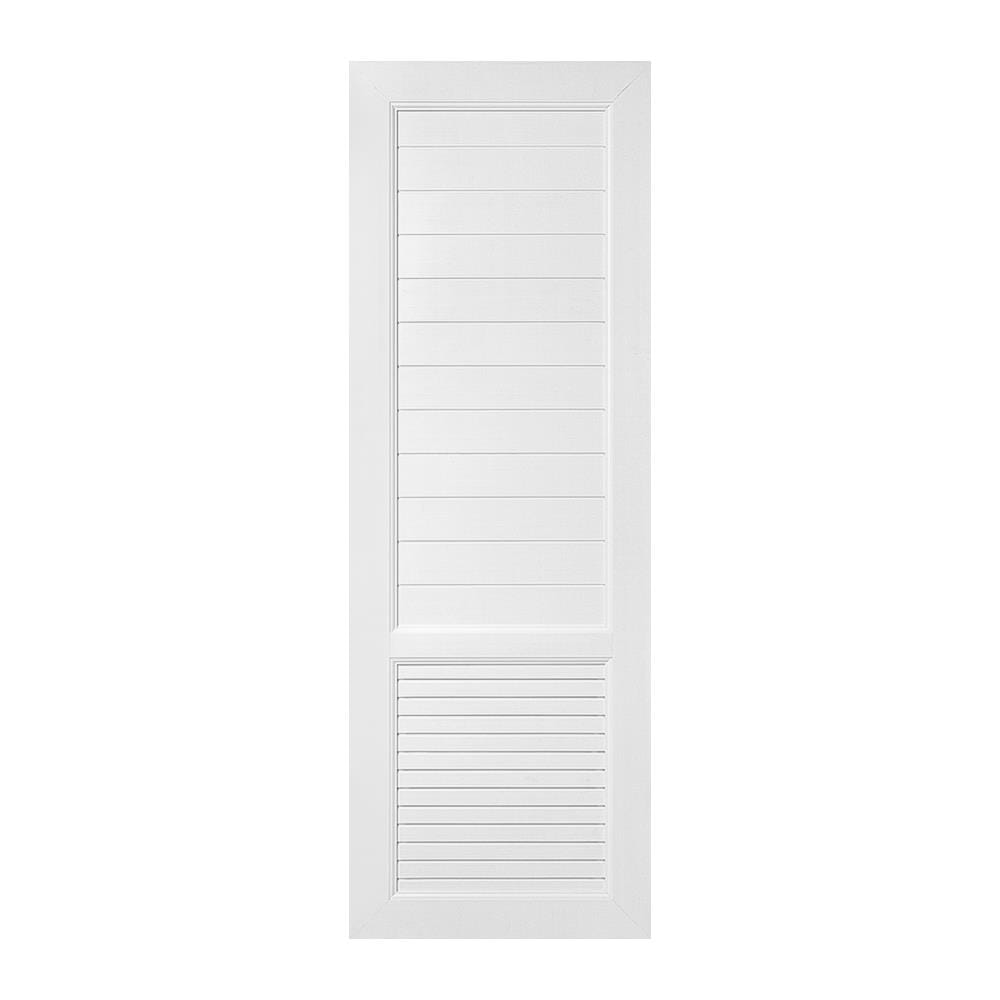 ประตูห้องน้ำ UPVC ASARA S933 70X200 ซม. สีขาว ไม่เจาะลูกบิด