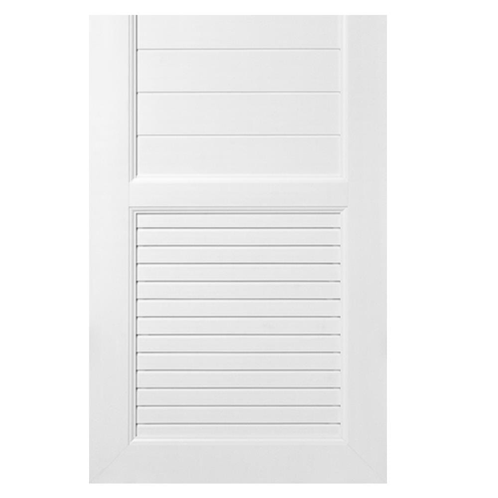 ประตูห้องน้ำ UPVC ASARA S933 70X200 ซม. สีขาว ไม่เจาะลูกบิด