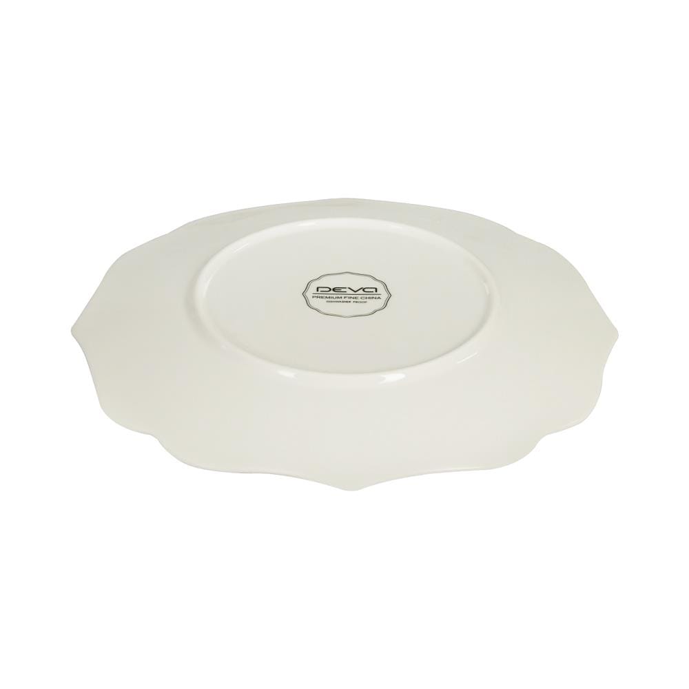 จาน FINE CHINA ตื้น 10" ROYAL FINE CHINA BARONESS WHITE