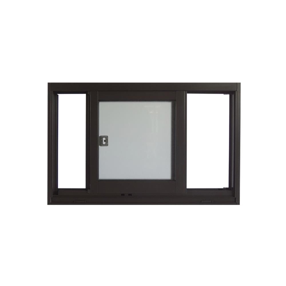 หน้าต่างบานเลื่อน อะลูมิเนียม S-S มุ้ง SANKYOALUMI J-TRUST VENTILATION 80X50 ซม. สีน้ำตาล