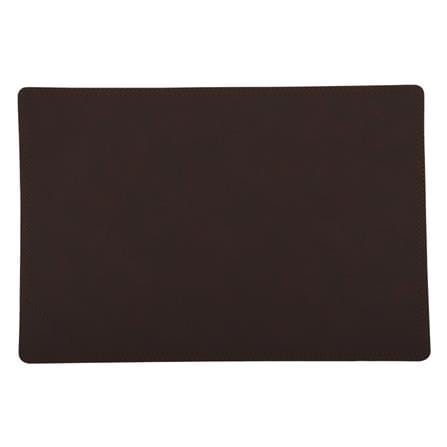 แผ่นรองจาน KAN LEATHER สีน้ำตาลเข้ม
