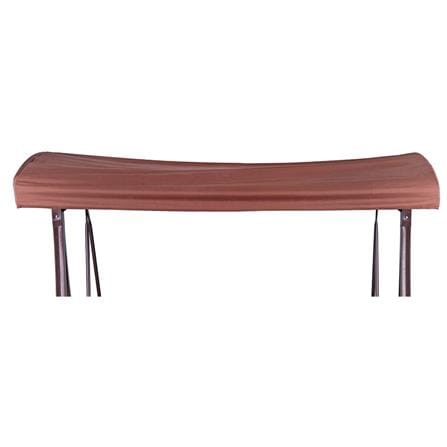 PATIO SWING CANOPY SPRING POLY 3 SEATS BROWN