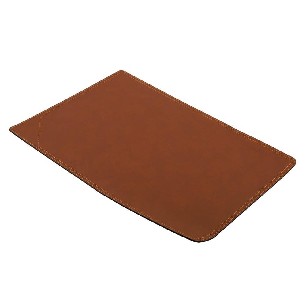 แผ่นรองจาน KAN LEATHER CO-009T สีน้ำตาลอ่อน