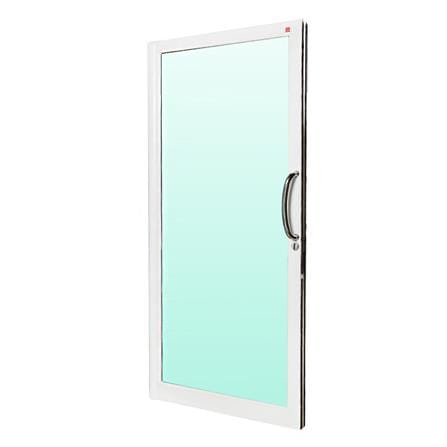 ประตูบานสวิงเดี่ยว อะลูมิเนียม LYNN PRIME 100x205 ซม. สีขาว_1
