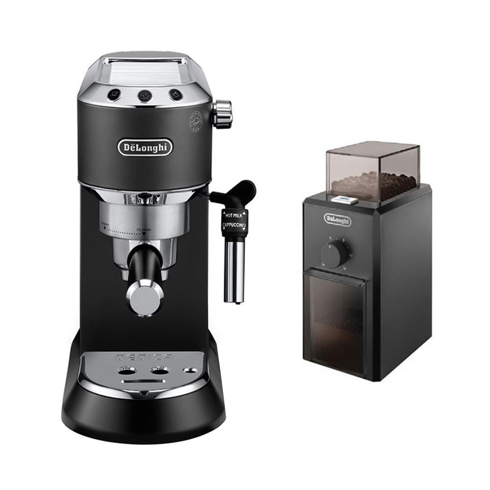 ชุดเซ็ตเครื่องชงกาแฟและเครื่องบดเมล็ดกาแฟ DELONGHI SET 1 EC685.BK+KG79