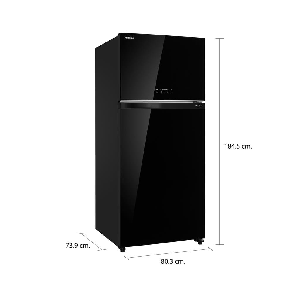 ตู้เย็น 2 ประตู TOSHIBA GR-AG66KA(XK) 21.5 คิว กระจกดำ อินเวอร์เตอร์
