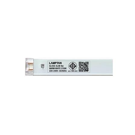 ชุดรางนีออน LED LAMPTAN GLOSS SLIM 9 วัตต์ WARM WHITE_5