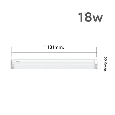 ชุดรางนีออน LED LAMPTAN GLOSS SLIM 18 วัตต์ DAYLIGHT_4