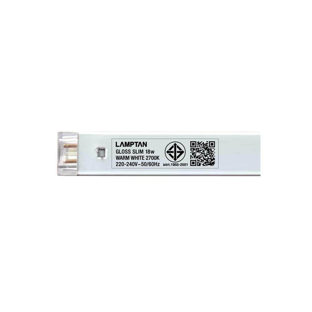 ชุดรางนีออน LED LAMPTAN GLOSS SLIM 18 วัตต์ WARM WHITE