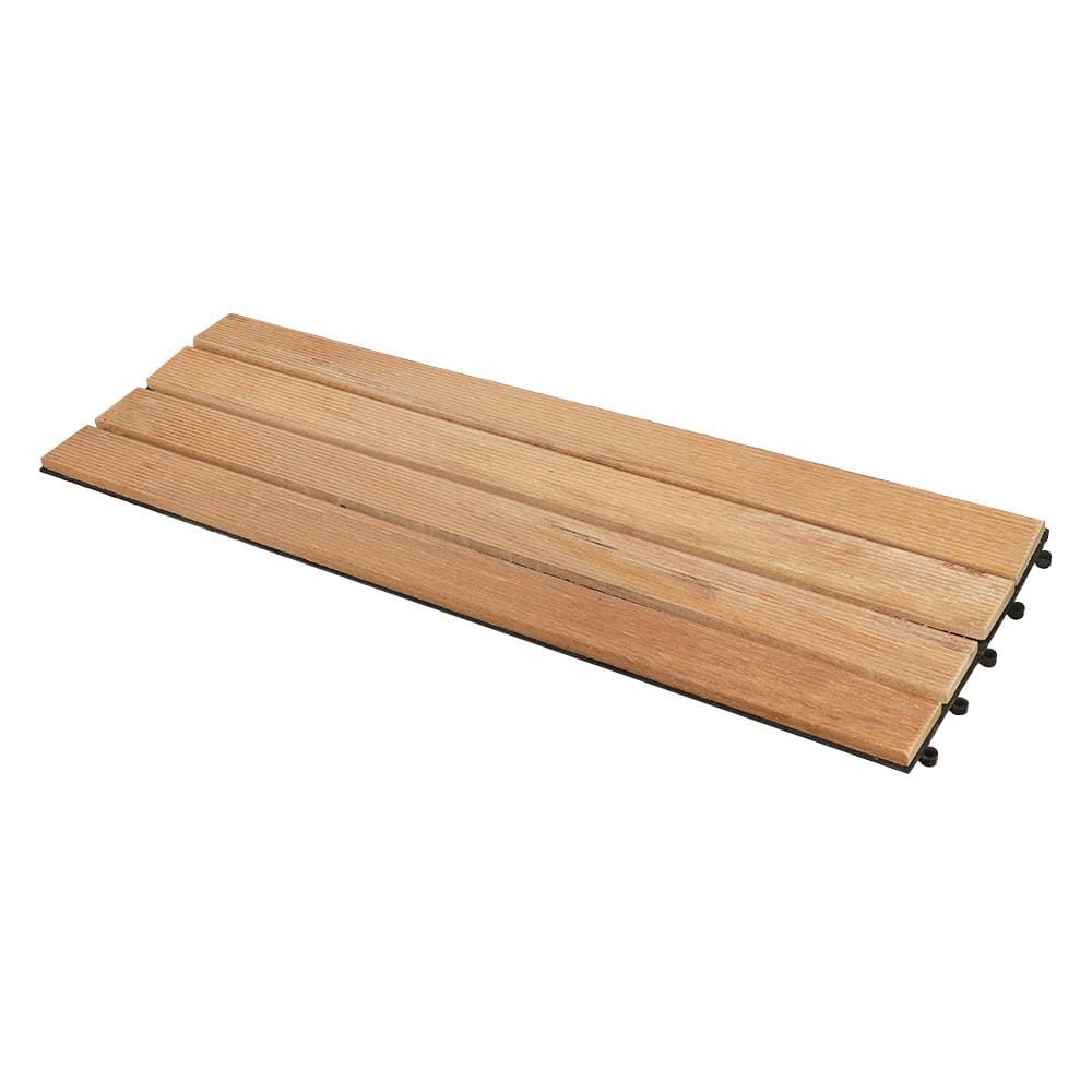 ทางเท้าไม้เต็งหน้าใหญ่ SPRING 30X90 ซม.