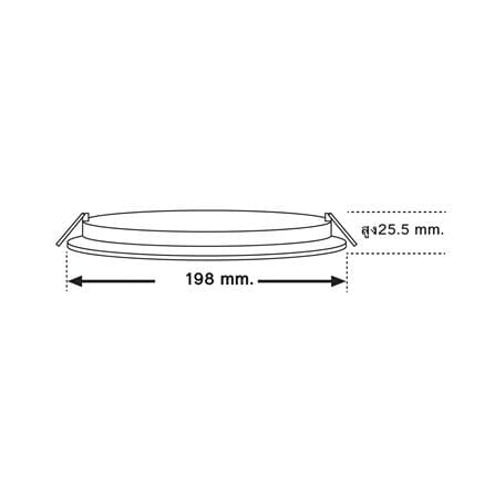 ดาวน์ไลท์ LED SHINING LCDLSG3RO15WDL 8 นิ้ว 15 วัตต์ DAYLIGHT สีขาว_6