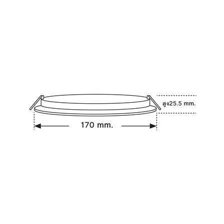 ดาวน์ไลท์ LED SHINING LCDLSG3RO12WDL 7 นิ้ว 12 วัตต์ DAYLIGHT สีขาว_6