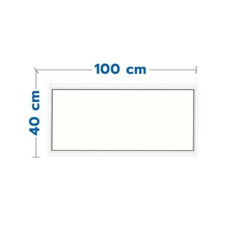 ALUMINUM FIXED WINDOW LYNN PRIME 100x40CM WHIALUMINUM FIXED WINDOW LYNN PRIME 100x40CM WHI...