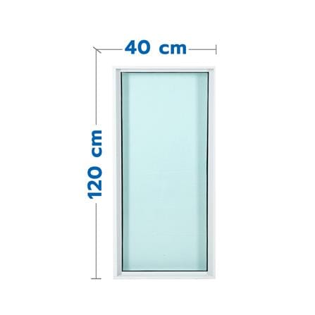 ALUMINUM FIXED WINDOW LYNN PRIME 120x40CM WHIALUMINUM FIXED WINDOW LYNN PRIME 120x40CM WHI...