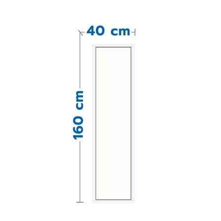 ช่องแสง อะลูมิเนียม LYNN PRIME 160x40 ซม. สีขาว