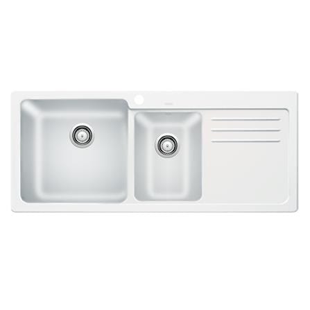 ซิงค์ฝัง 2หลุม 1ที่พัก BLANCO NAYA 8 495.39.142 สีขาว_0
