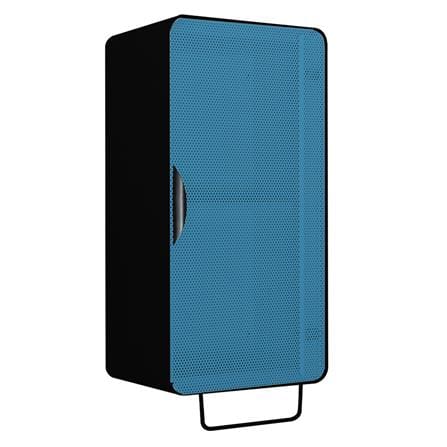 ตู้เหล็กบานเปิดทึบ KIOSK PW-01 สีดำ/ฟ้า_1