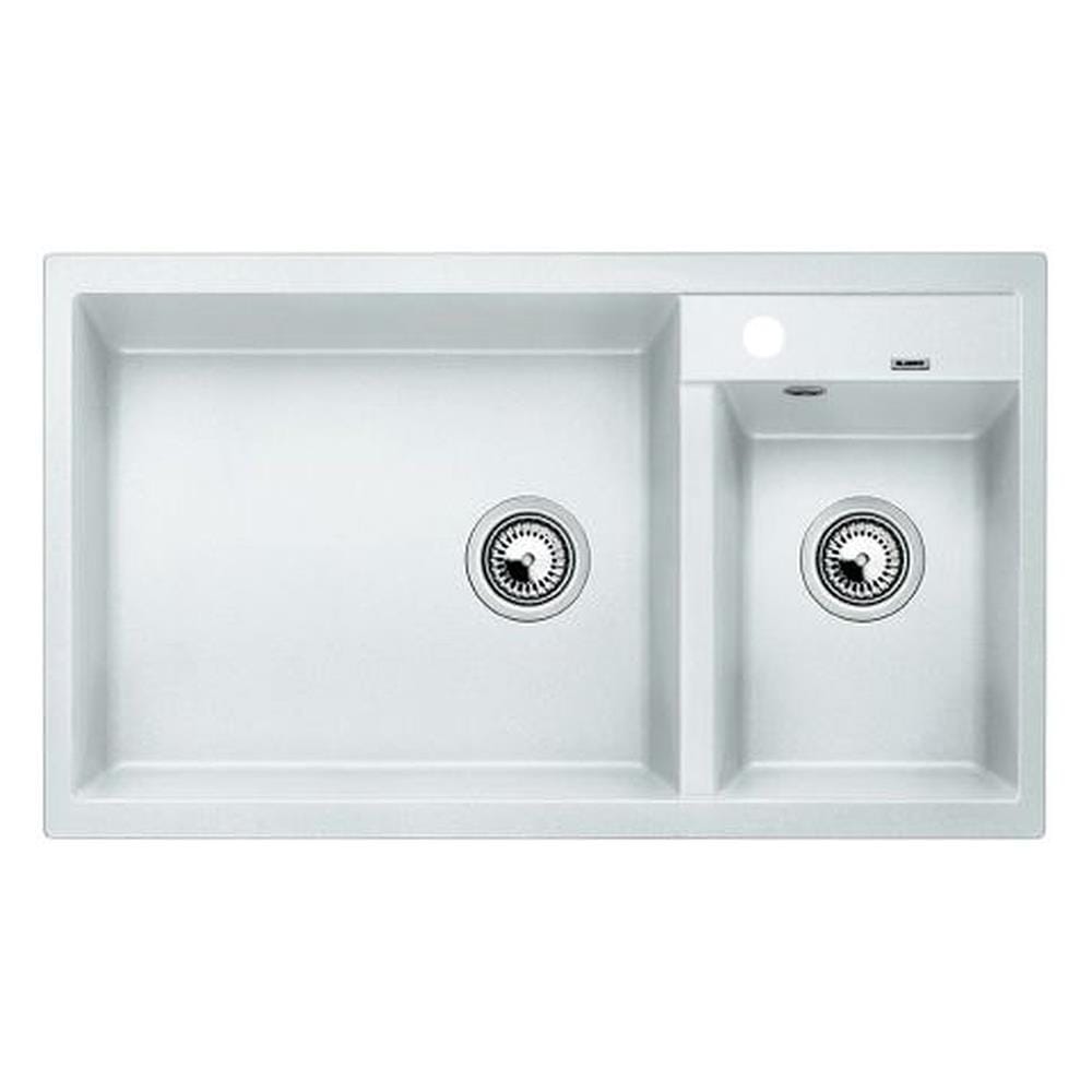 ซิงค์ฝัง 2หลุม BLANCO METRA 9 495.39.101 แกรนิต สีขาว