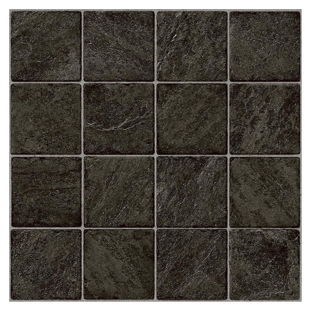 กระเบื้องพื้นพอร์ซเลน  40x40 ซม. CERGRES จากัวร์ ดำ A 0.96M2