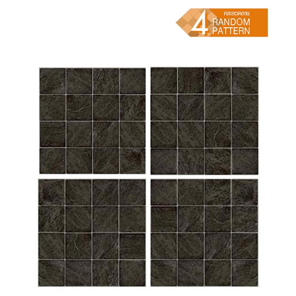 กระเบื้องพื้นพอร์ซเลน  40x40 ซม. CERGRES จากัวร์ ดำ A 0.96M2