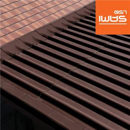 กระเบื้องหลังคา ลอนคู่ ตราเพชร 0.5x50x120 ซม. สีน้ำตาลสุขสันต์_1