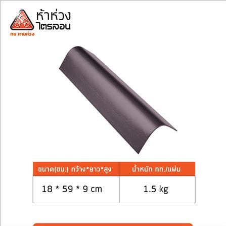 ครอบตกแต่งปิดข้าง ไตรลอน ห้าห่วง 18x59x9 ซม. สีน้ำตาลมุกโกเมน_2
