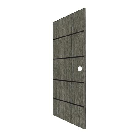 ประตูภายใน UPVC AZLE AZLE-4 80X200 ซม. สี SMOKE GREY เจาะลูกบิด_1