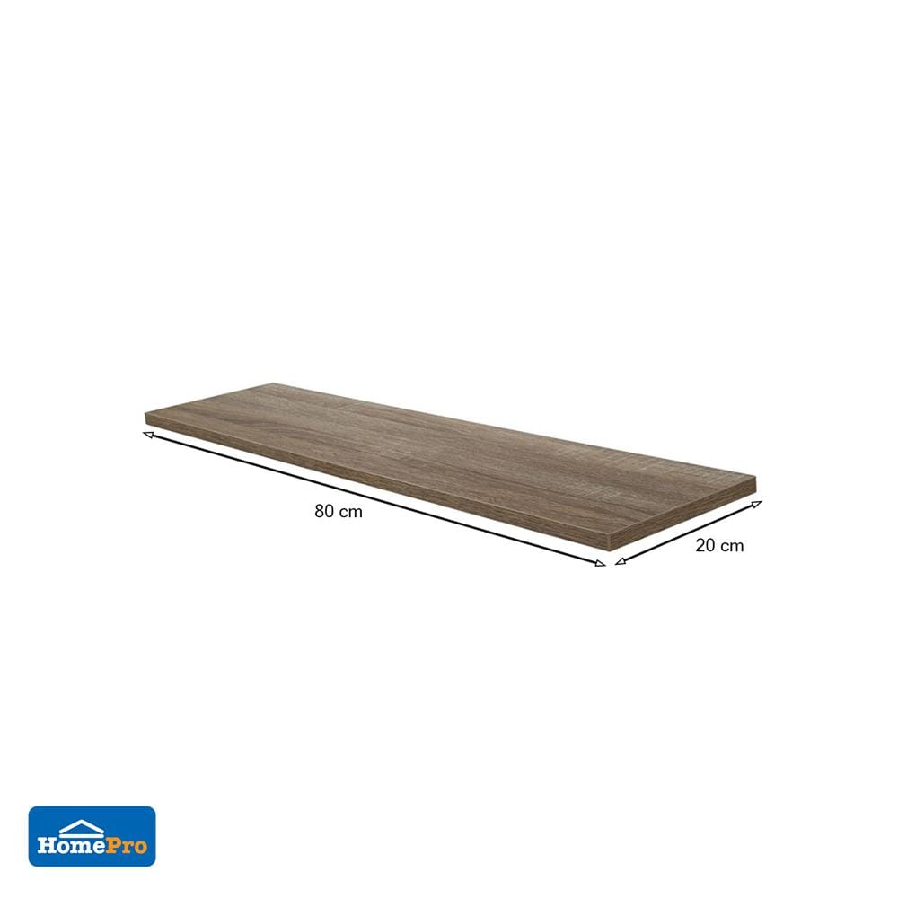 แผ่นชั้นไม้เมลามีน STACKO 80x20x1.6 ซม. สีเนเชอรัล
