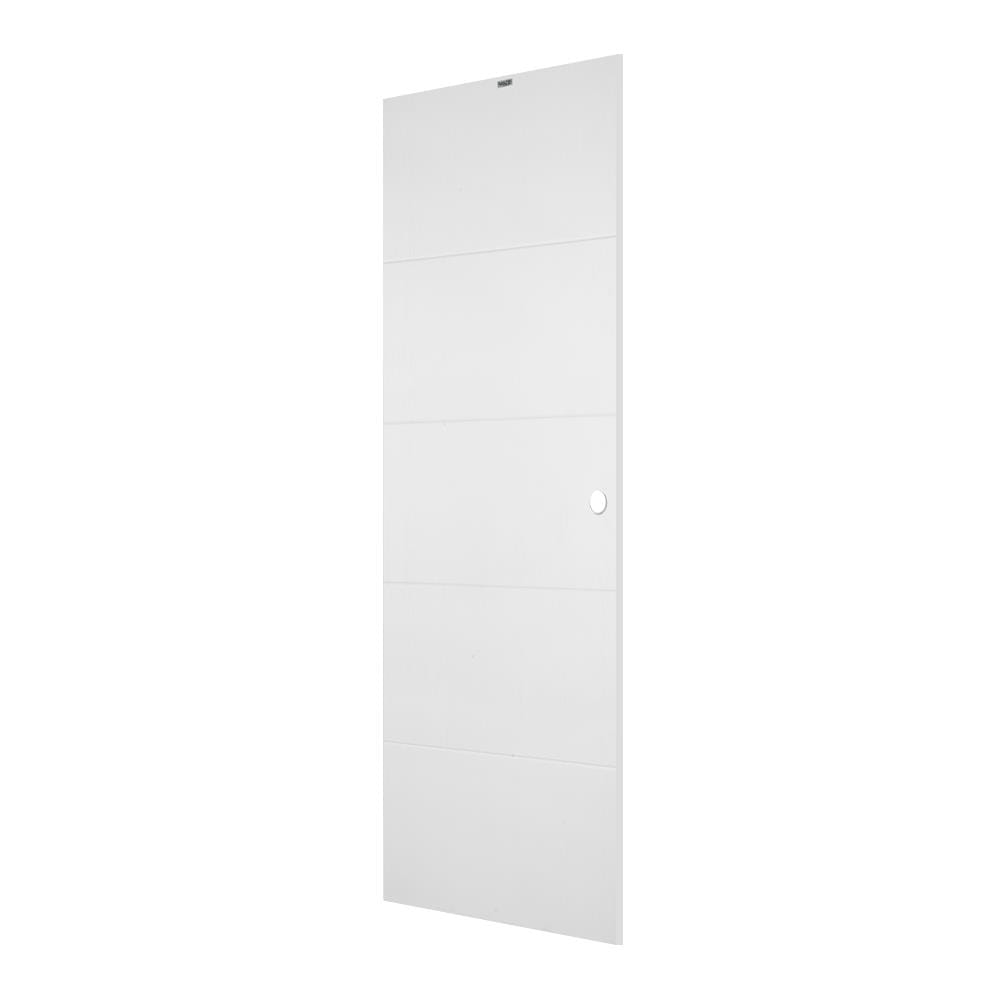 ประตูภายนอก UPVC PARAZZO PUV11 80X200 ซม. สี LIGHT GREY เจาะลูกบิด