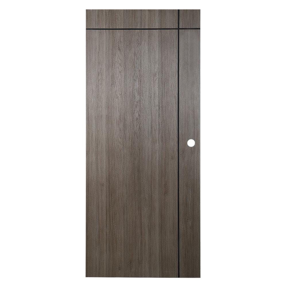 ประตูภายใน UPVC PARAZZO PUN06 80X200 ซม. สี TEXES OAK เจาะลูกบิด