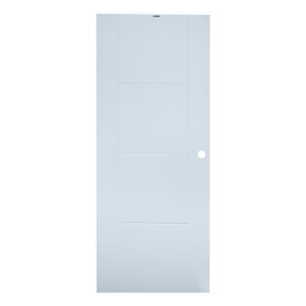 ประตูภายนอก UPVC PARAZZO PUV10 80X200 ซม. สีขาว เจาะลูกบิด_0