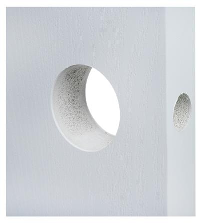 ประตูภายนอก UPVC PARAZZO PUV10 80X200 ซม. สีขาว เจาะลูกบิด_2