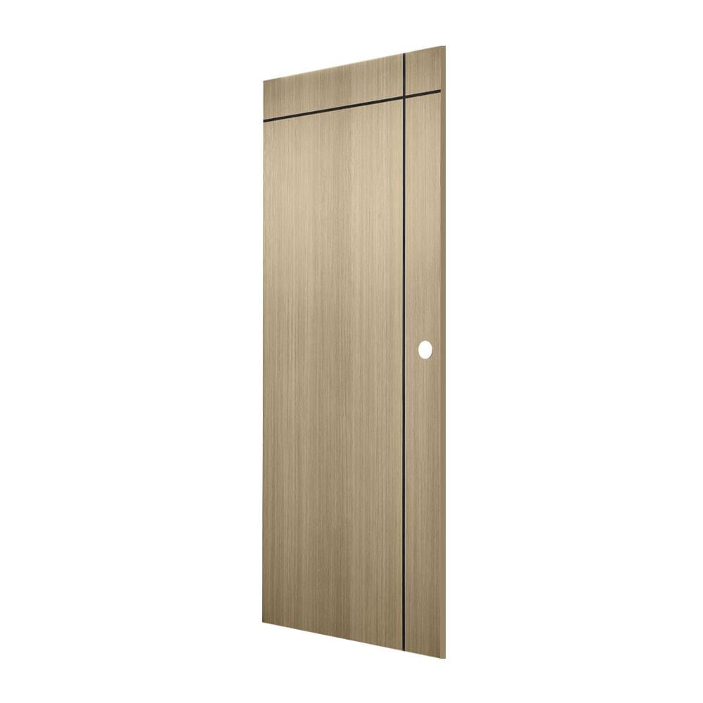 ประตูภายใน UPVC PARAZZO PUN06 80X200 ซม. สี MAPLE เจาะลูกบิด