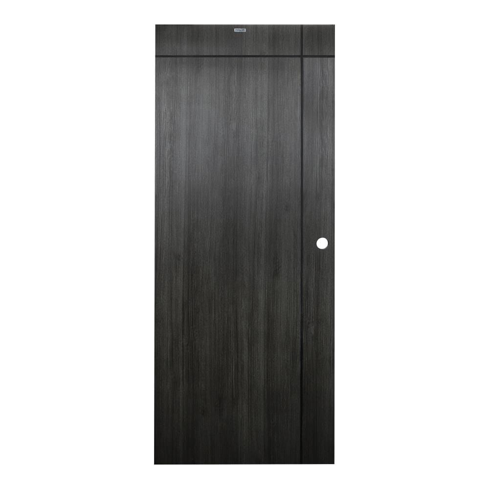ประตูภายใน UPVC PARAZZO PUN06 80X200 ซม. สี SMOKE GREY เจาะลูกบิด