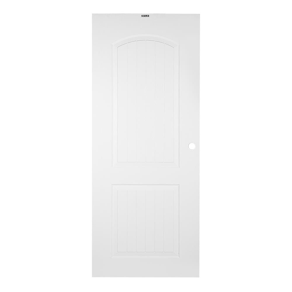 ประตูภายนอก UPVC AZLE PZUS01 80X200 ซม. สีขาว เจาะลูกบิด