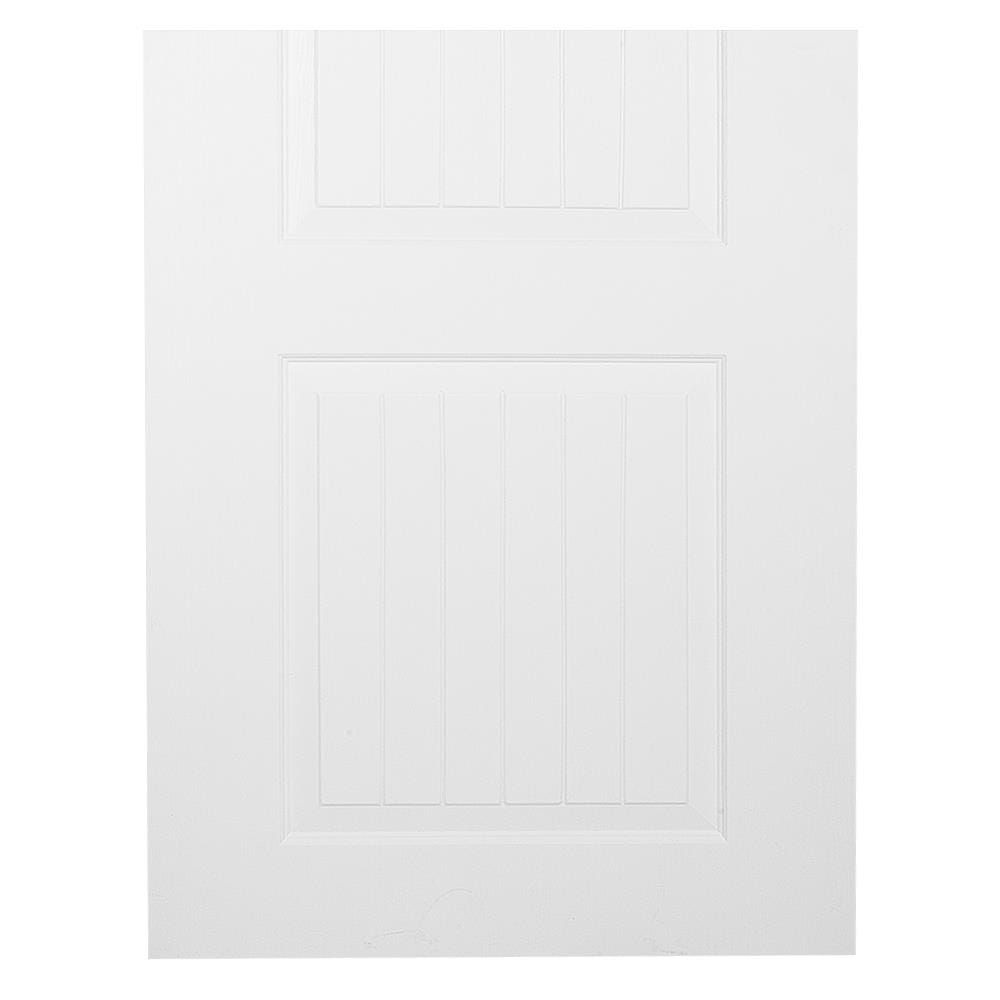 ประตูภายนอก UPVC AZLE PZUS01 80X200 ซม. สีขาว เจาะลูกบิด