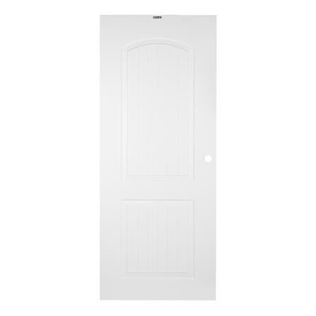 ประตูภายนอก UPVC AZLE PZUS01 80X200 ซม. สีขาว เจาะลูกบิด