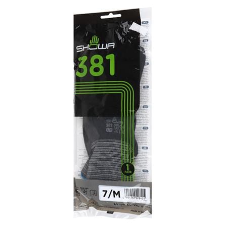 ถุงมือไนลอนเคลือบยางลาเท็กซ์ SHOWA 381 SIZE M_3