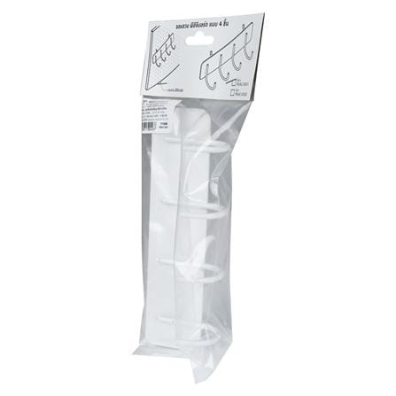 ตัวแขวนแบบ 4 ขอแขวน STACKO 20x4.5x7.5 ซม. สีขาว_4