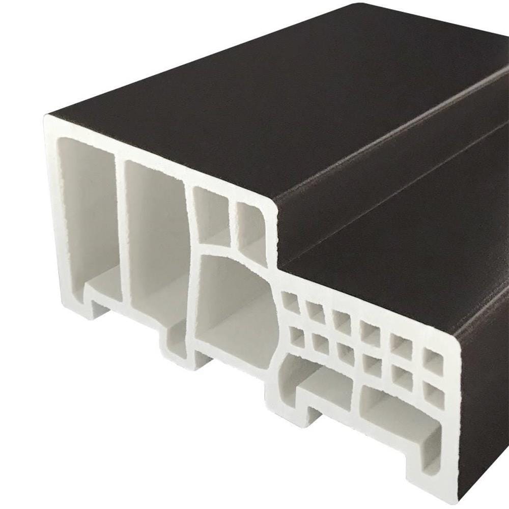 วงกบประตูไม้สังเคราะห์ WPC ECO-DOOR 80x200 ซม. สีโอ๊ค