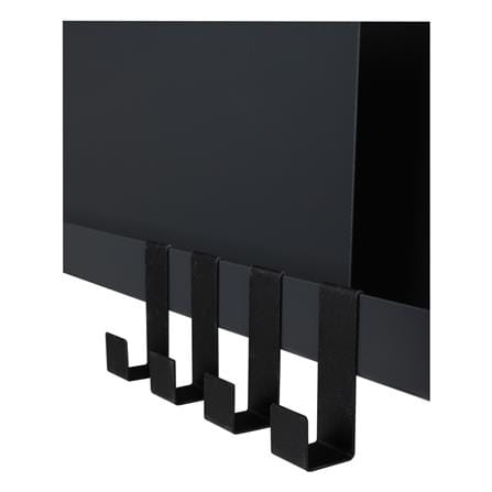 ชั้นเหล็กติดผนัง 4 ขอแขวน STACKO 60x10x16 ซม. สีเทา_2