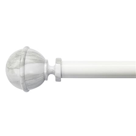 รางอะลูมิเนียม ยืดหด HOME LIVING STYLE MARBLE 110-200 ซม. สีขาว_0