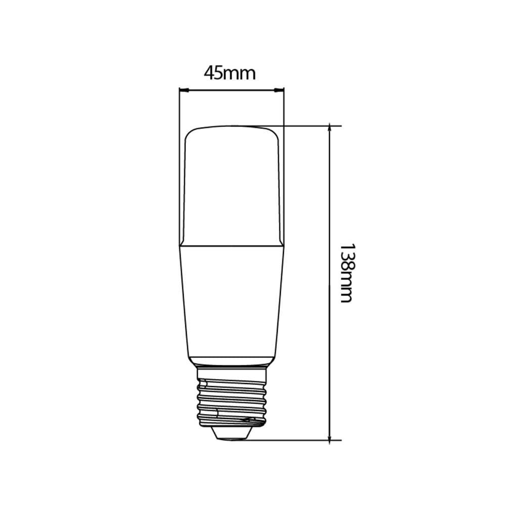หลอด&nbsp;LED LUMAX T-Bulb 12&nbsp;วัตต์&nbsp;E27 WARMWHITE