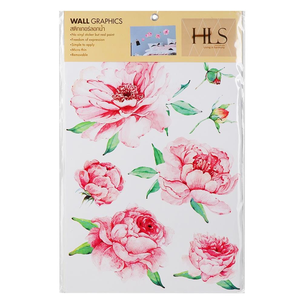 สติ๊กเกอร์ลอกน้ำ DIY HOME LIVING STYLE ROSE 34X47 ซม.