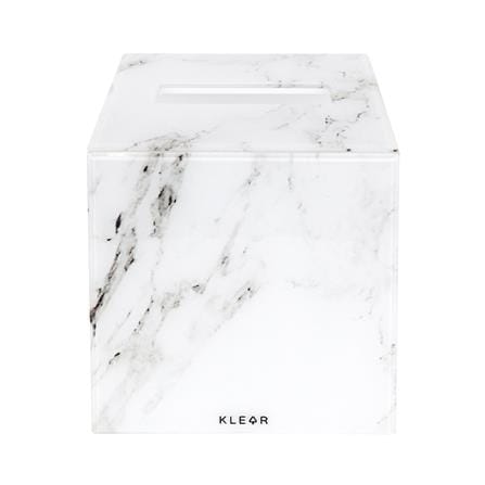 กล่องทิชชูม้วนอะคริลิก KECH MARBLE สีขาว_1