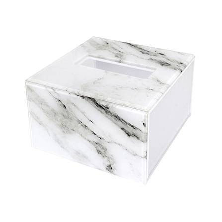 กล่องทิชชูPOPUPอะคริลิก KECH MARBLE สีขาว_0