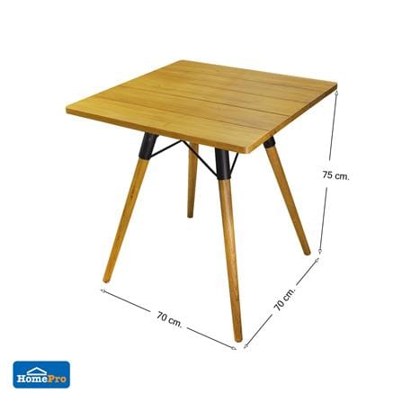 โต๊ะไม้สัก SPRING CROSS 70 ซม. สี NATURAL WOOD_6